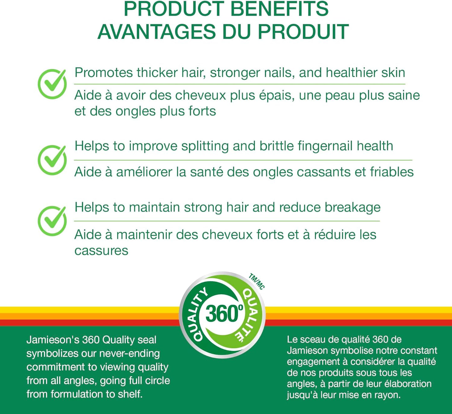 Vitamins: Jamieson Biotin 10,000 mcg Ultra Strength 90 SoftgelsULTRA STRENGTH POTENCY: In just 1 softgel per day, get the highest level of Biotin support with 10,000 mcg.
HAIR, SKIN, NAILS: Promotes thicker hair, healthier skiBuffed Nutrition