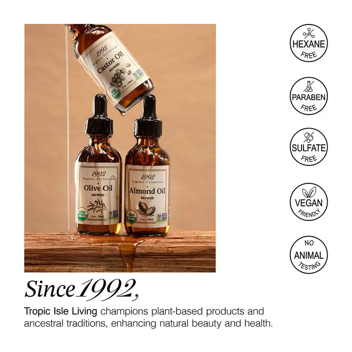 1992 Organic Collection- Extra Virgin Olive OilTropic Isle Living 1992 Organic Collection



Multi-Use: Hair, Skin, Eyebrows, Lashes

Heritage and Innovation: Blending ancient wisdom with modern science.


Pure aBuffed Nutrition