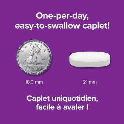 Webber Naturals Calcium with Magnesium and Zinc, 200 Caplets, Enhanced Absorption, Helps Support Bones and Teeth, Vegan