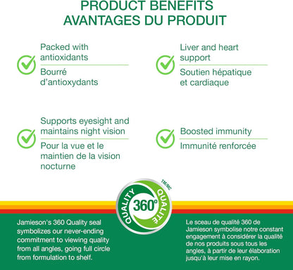Vitamins: Jamieson 100% Multivitamin For Age 50+ Adults with Lutein, Lycopene & Calcium