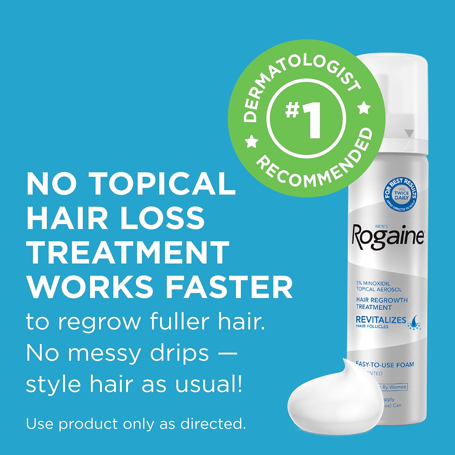 Men's hotsell Rogaine Foam Hair regrowth