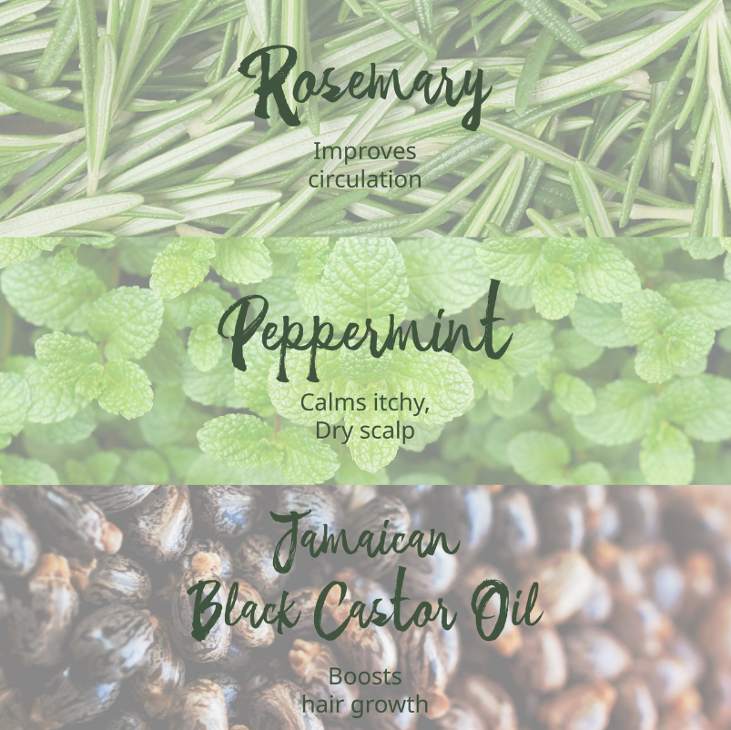 Hair Gro Rosemary Mint Growth OilStimulates hair growth: Penetrates the scalp to revitalize hair follicles, promoting thicker, longer, and healthier hair.


Nourishes and repairs: Infused with rosemBuffed Nutrition
